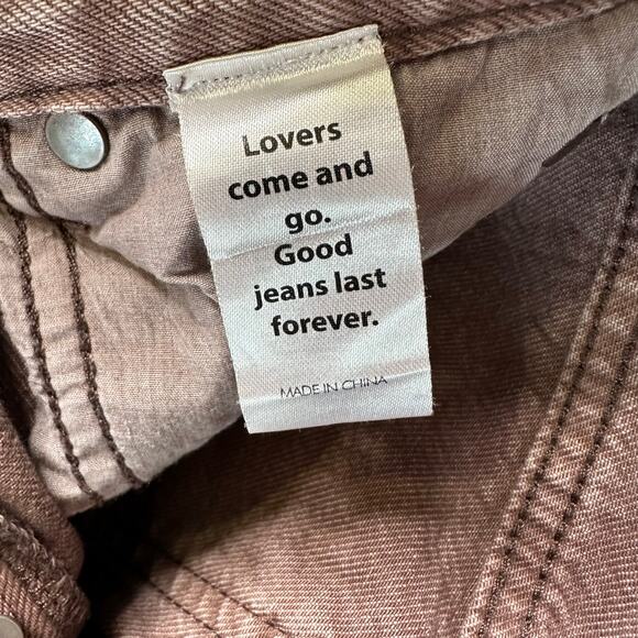 PacSun Jeans Light Brown Womens Size 22 Straight Leg Button Fly Denim Eco Dad - Picture 8 of 10